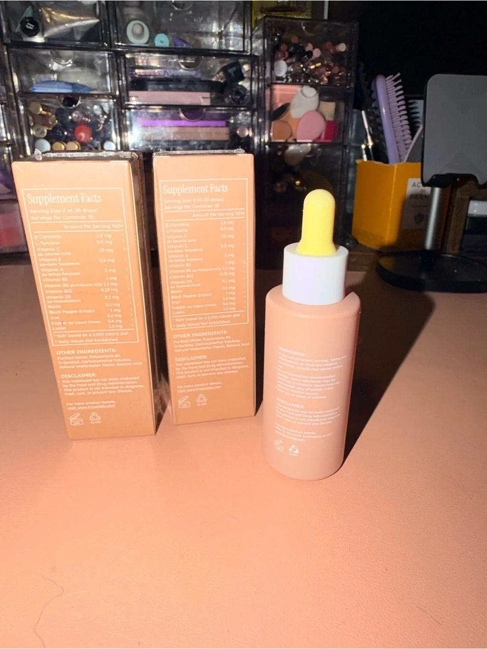 2 x Sorelle The Glow You Dream Tanning Drops, Watermelon Flavor, 1.69 oz
